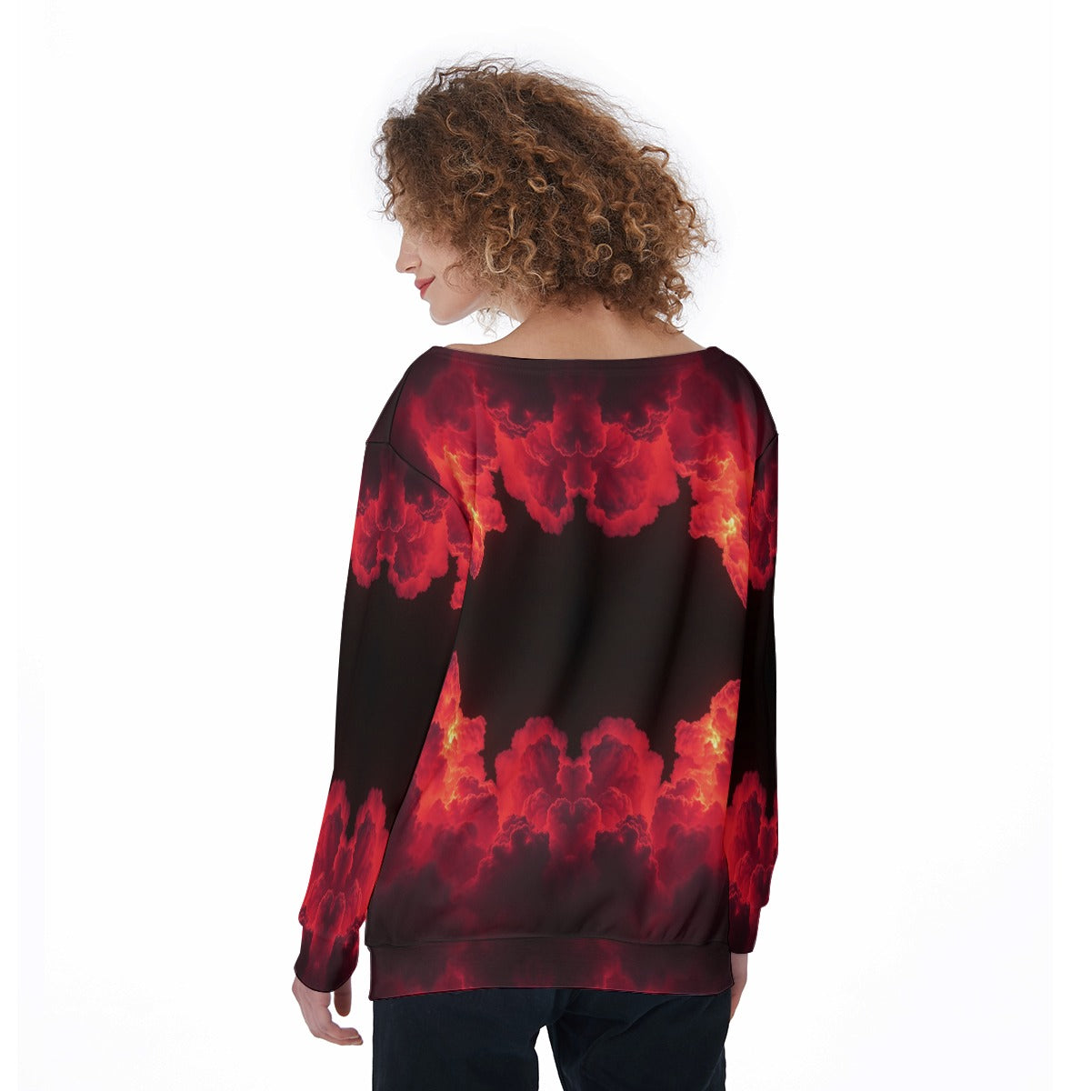 Women's Off-Shoulder Sweatshirt