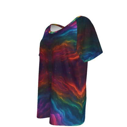 Women's Round Neck T-shirt With Raglan Sleeve