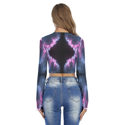 Women's Round Neck Crop Top T-Shirt