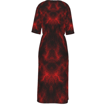 Women's Short Sleeve V-neck Dress
