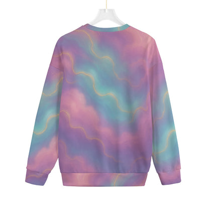 Unisex Drop-shoulder Knitted Fleece Sweater - view 2