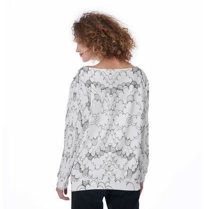 Women's Off-Shoulder Sweatshirt