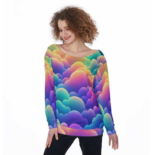 Women's Off-Shoulder Sweatshirt