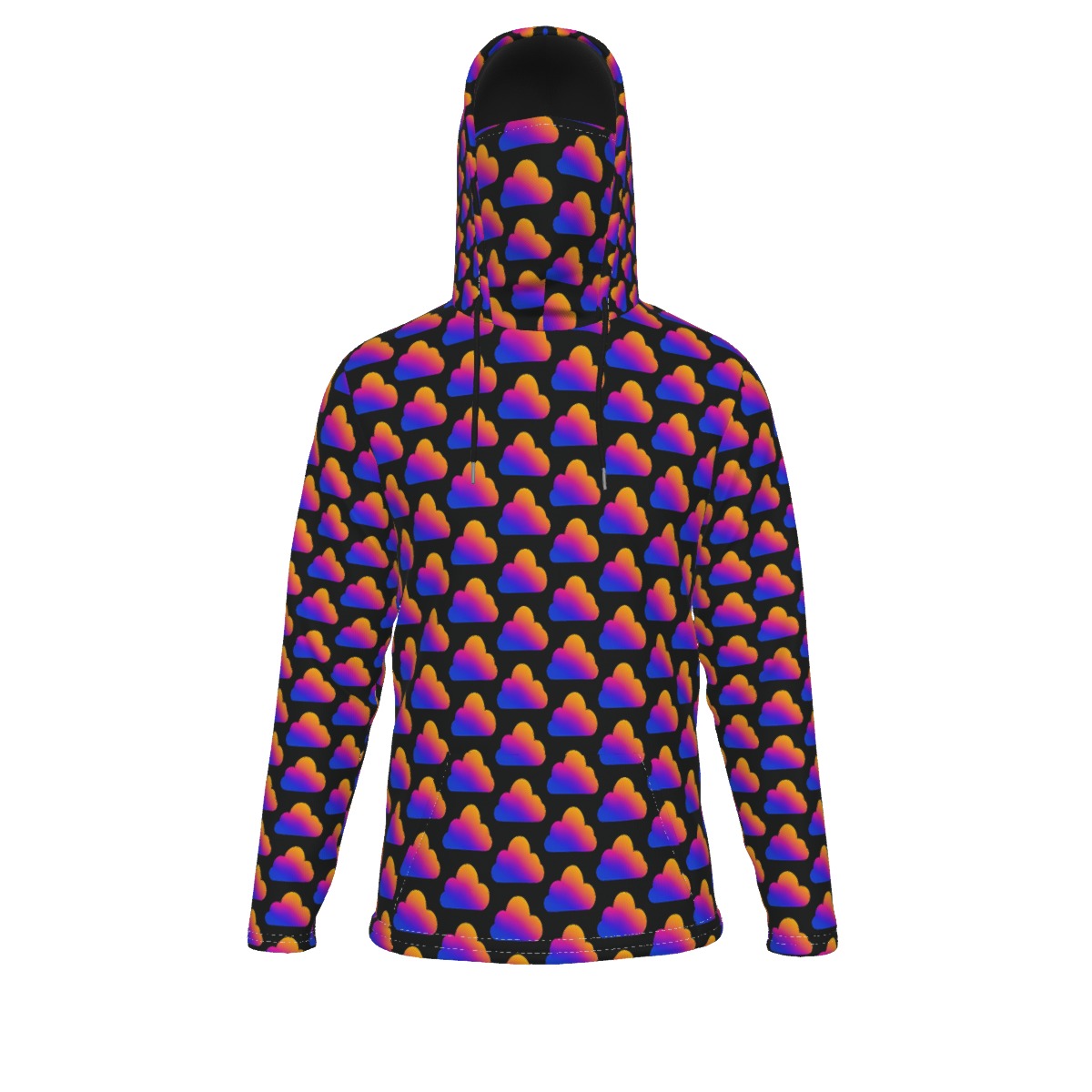 Men's Pullover Hoodie With Mask - view 1