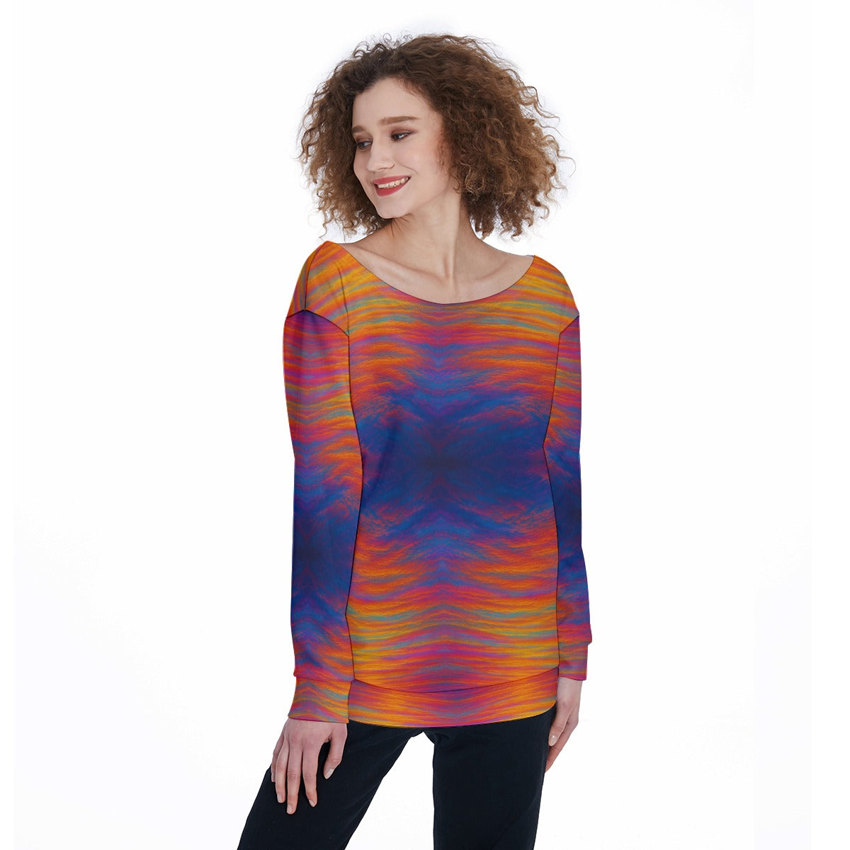 Women's Off-Shoulder Sweatshirt