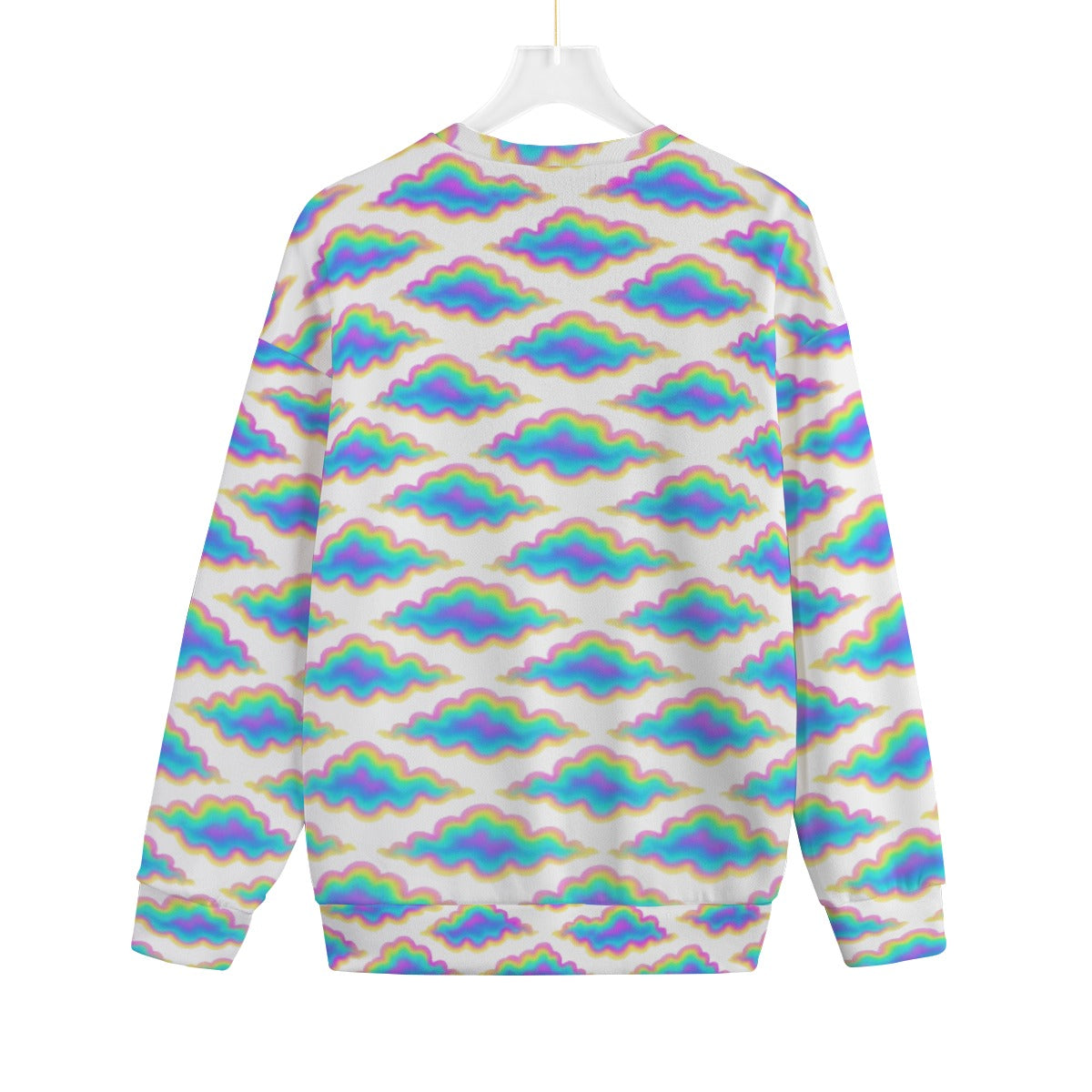 Unisex Drop-shoulder Knitted Fleece Sweater - view 2
