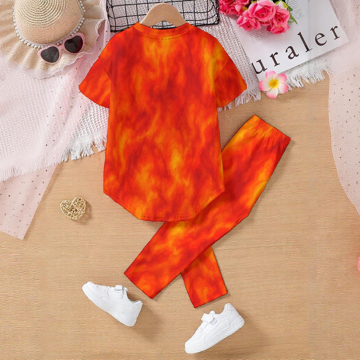 Unisex Kids' Casual Top and Pants Set