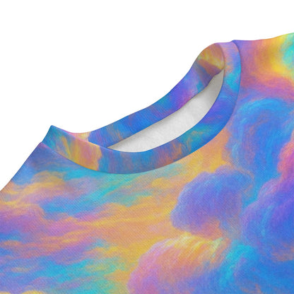 Unisex Drop-shoulder Knitted Fleece Sweater