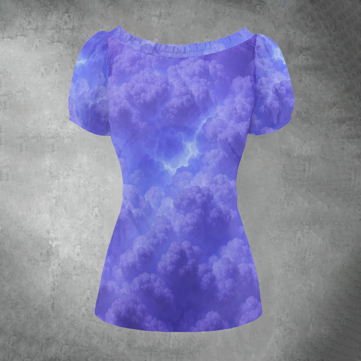 Women's Puff Sleeve Pleated Shirt