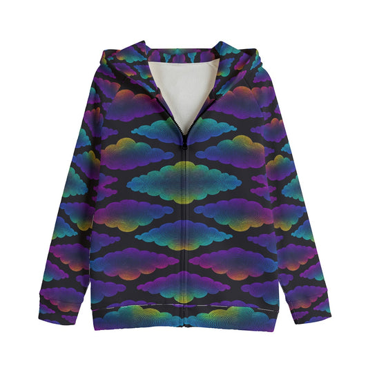 Unisex Kid's Zip Up Raglan Sleeve Hoodie | 310GSM Cotton