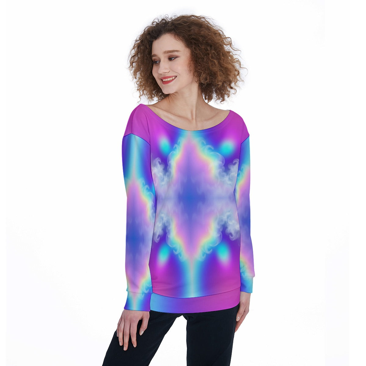 Women's Off-Shoulder Sweatshirt