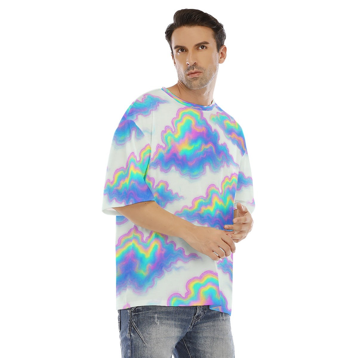 Men's Drop Shoulder T-shirt With Short Sleeve