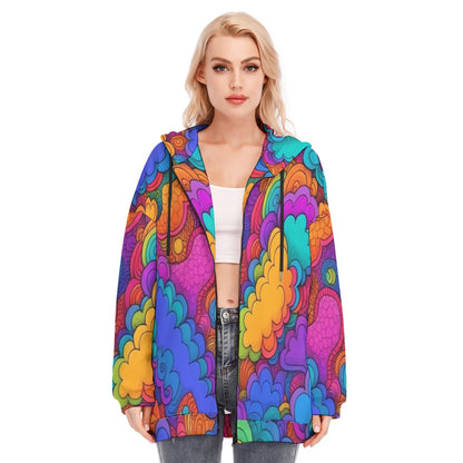 Women's Long Hoodie With Zipper Closure
