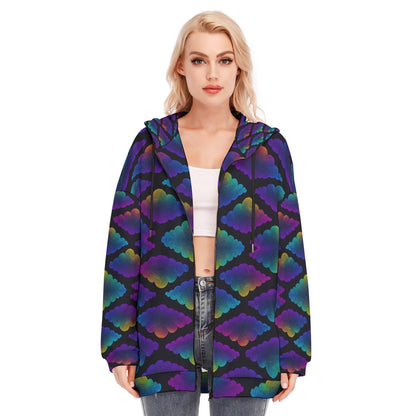 Women's Long Hoodie With Zipper Closure