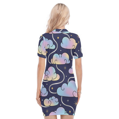 Women's Polo Collar Dress