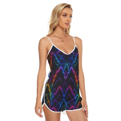 Women's V-neck Cami Romper