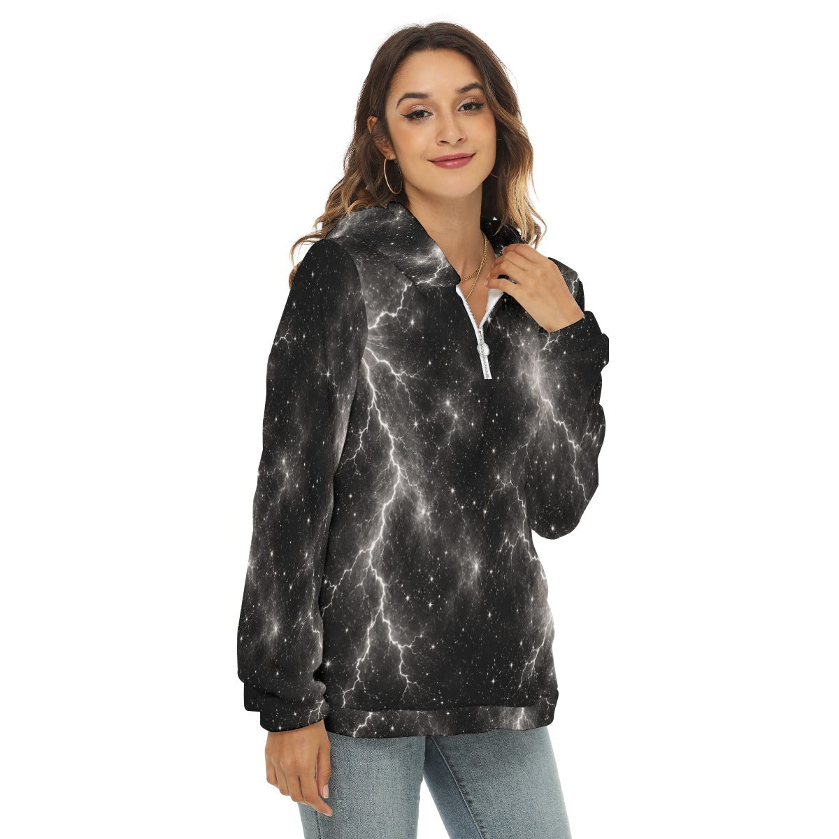 Women’s Borg-Fleece Half-Zip Hoodie - view 2