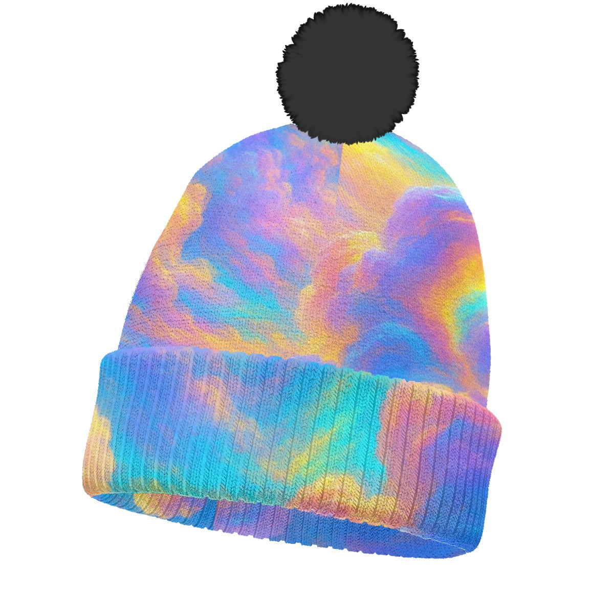 Unisex Knitted Hat With Pom-Pom