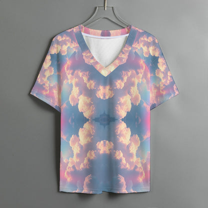 Women's V-neck T-shirt With Short Sleeve