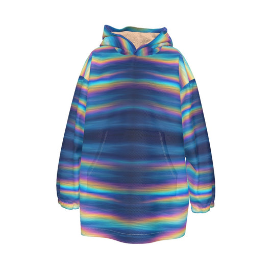 Unisex Kid's Sherpa Fleece Hoodie Blanket