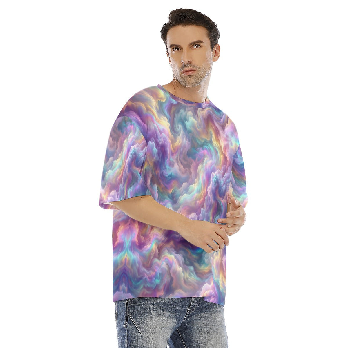 Men's Drop Shoulder T-shirt With Short Sleeve
