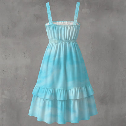 Unisex Women‘s Ruffle Hem Dress