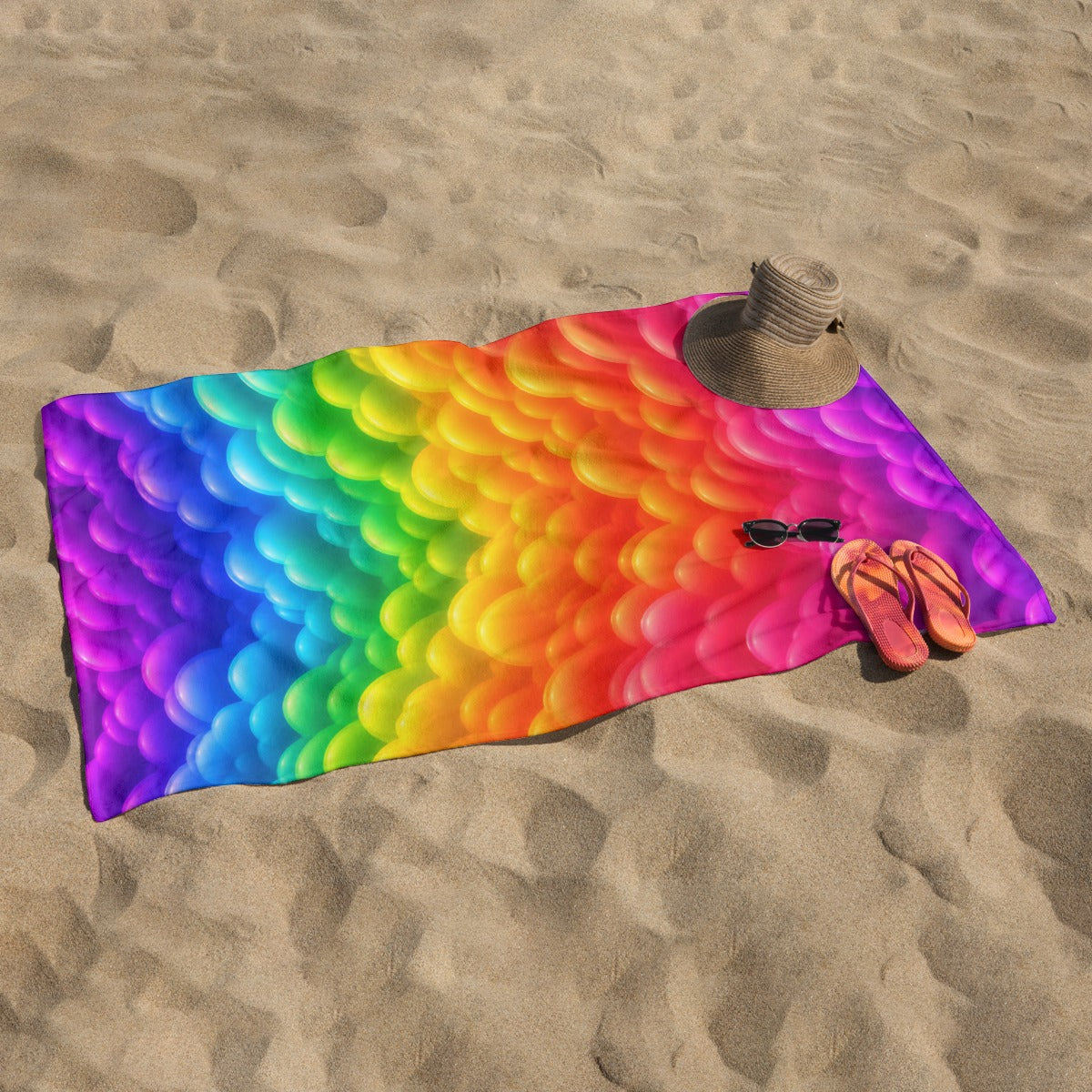 Adult Beach towel Vertical Style Printed in USA|320GSM