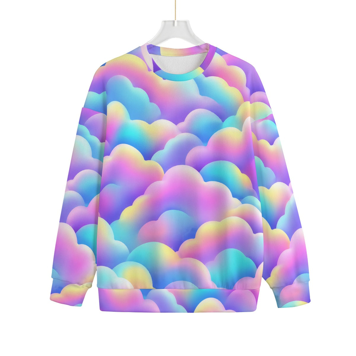 Unisex Drop-shoulder Knitted Fleece Sweater - view 1