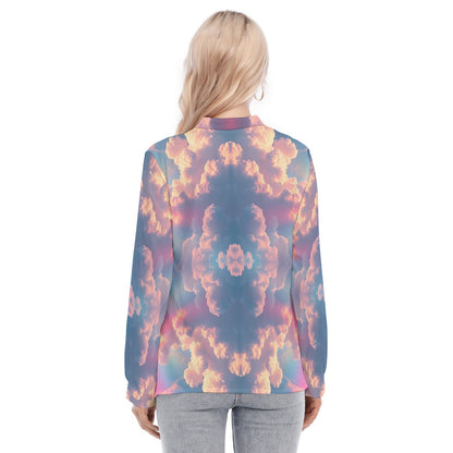 Women's Long Sleeve Blouse With Button Closure