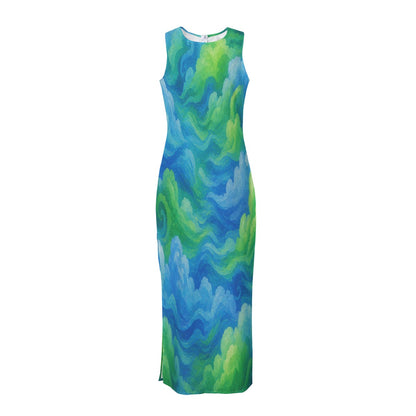 Women's Beach Perspective Chiffon Sleeveless Dress by O’Nimbus