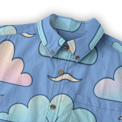 Men's Casual Lapel Long Sleeve Shirt|125GSM Cotton