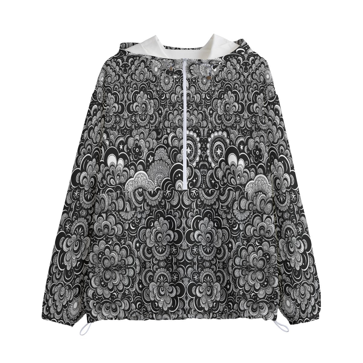 Unisex Pullover Jacket With Zipper Closure