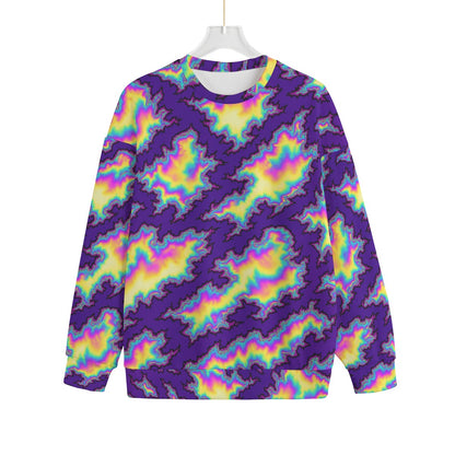 Unisex Drop-shoulder Knitted Fleece Sweater - view 1