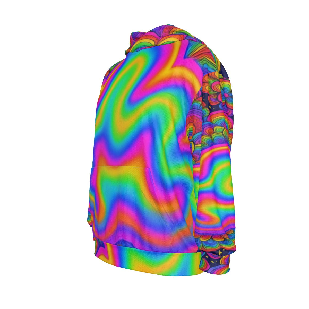 Men's Drop Shoulder Patch Pocket Hoodie