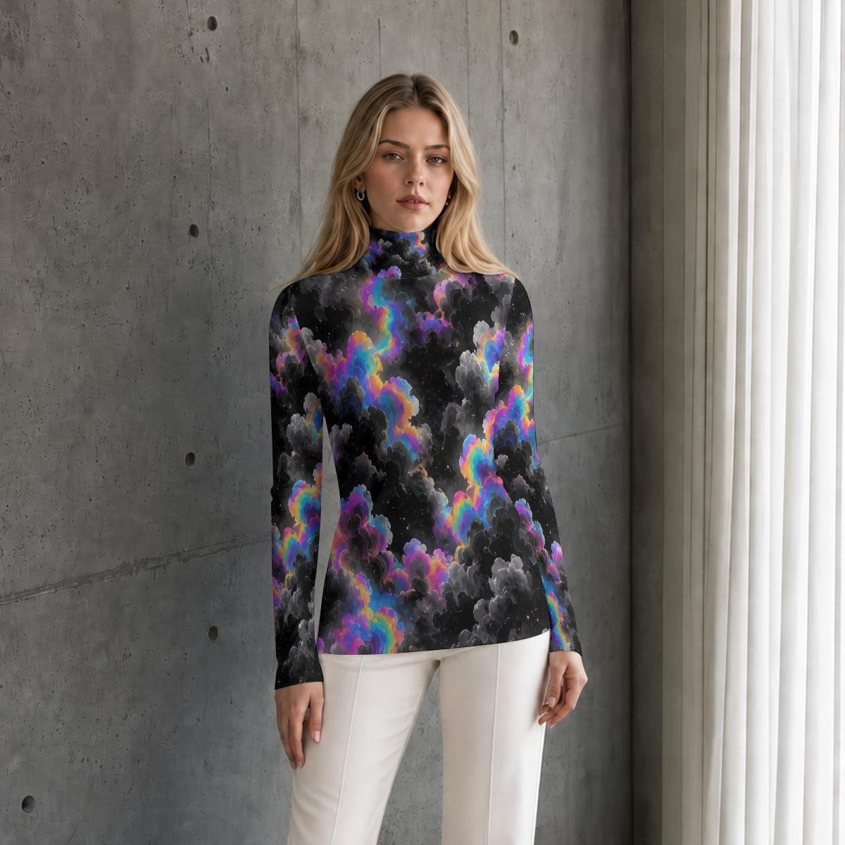 Women's High-Neck Top With Long Sleeve by O’Nimbus
