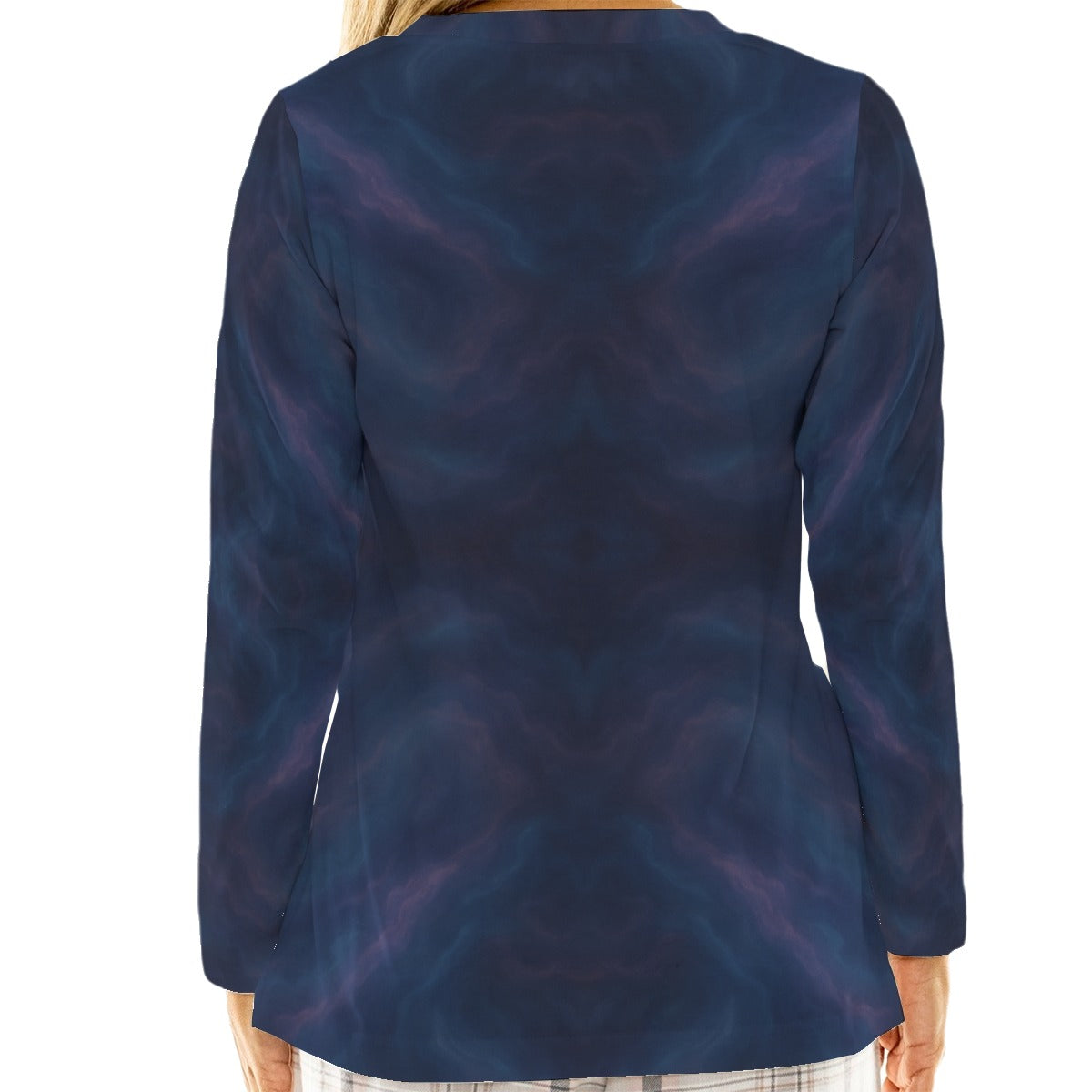 Women's Loose V-Neck T-Shirt With Long Sleeve