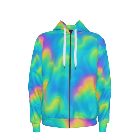 Unisex Zipper Hoodie With Black Lining