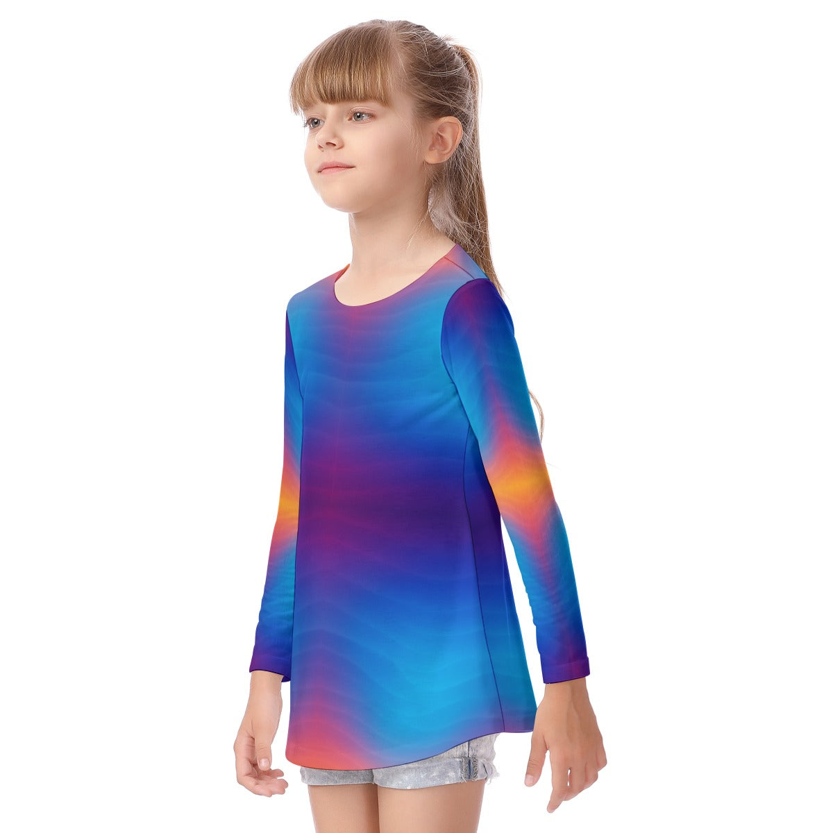 Unisex Kid's Long Sleeve O-neck T-shirt