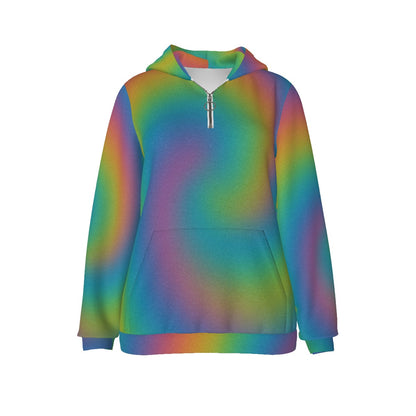 Women's Borg Fleece Hoodie With Half Zip