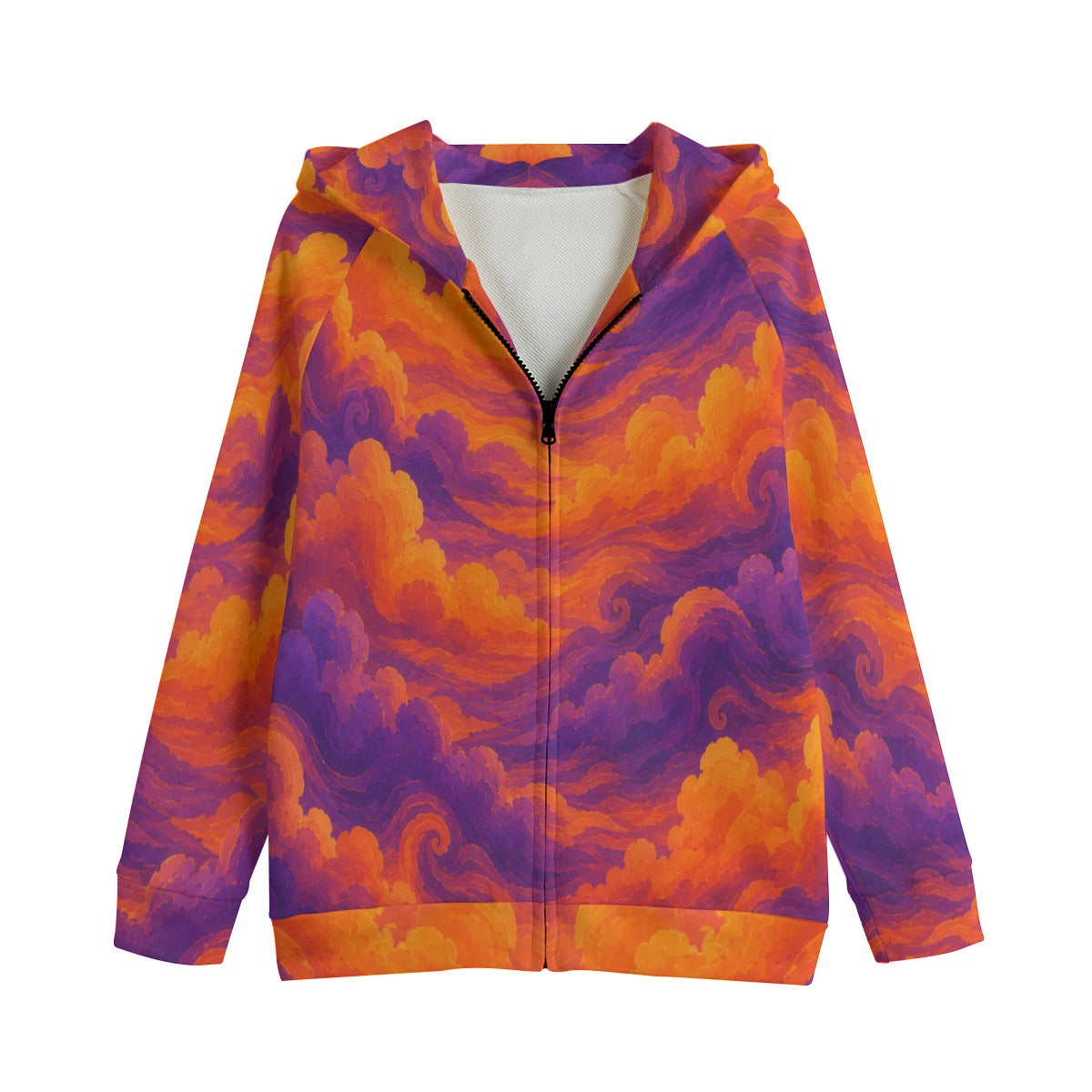 Kid's Zip Up Raglan Sleeve Hoodie | 310GSM Cotton