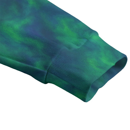 Unisex V-neck Knitted Fleece Cardigan With Button Closure