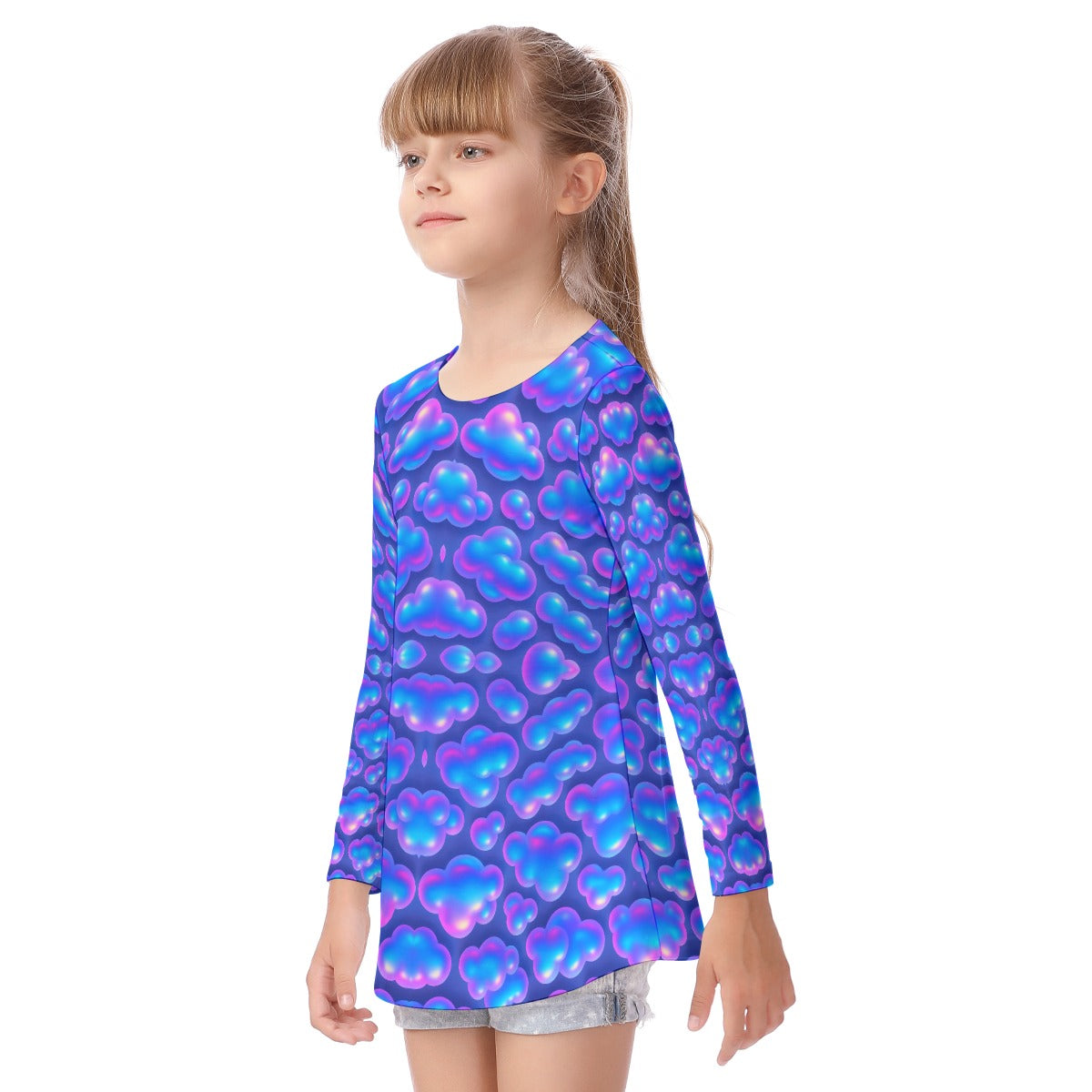 Unisex Kid's Long Sleeve O-neck T-shirt