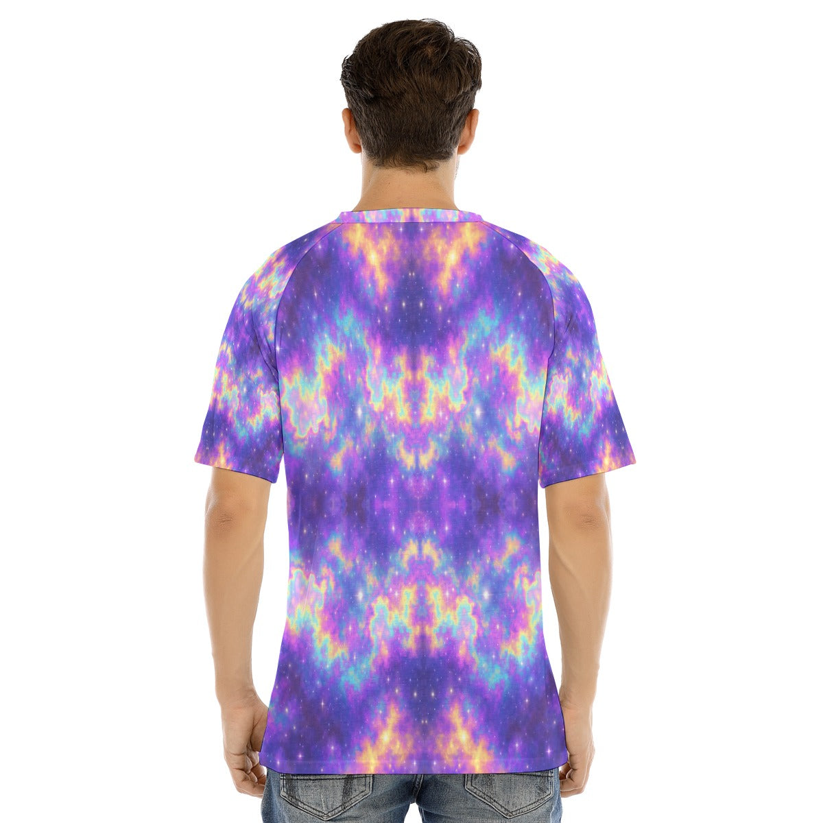 Men's Raglan Sleeve T-shirt With Button Closure