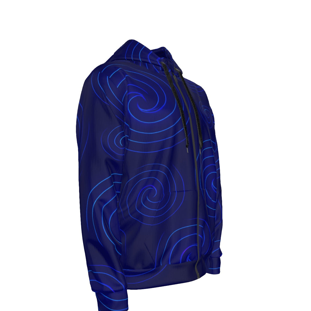 Unisex Zipper Hoodie With Black Lining