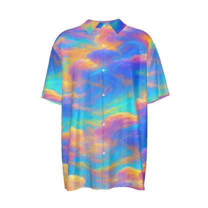 Men's Imitation Silk Short-Sleeved Shirt