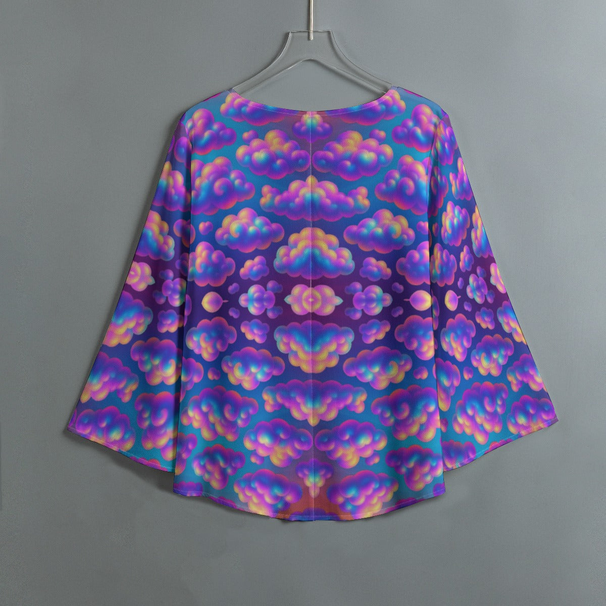 Women's V-neck T-shirt With Irregular Hem