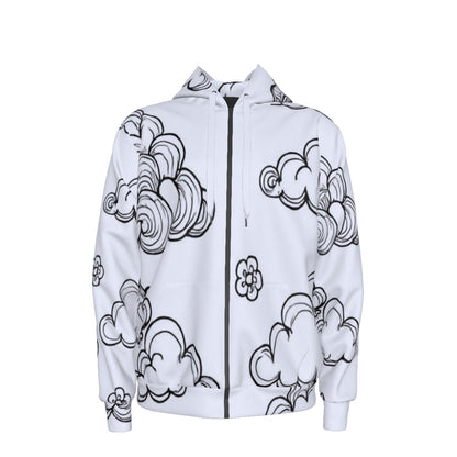 Unisex Zipper Hoodie With Black Lining