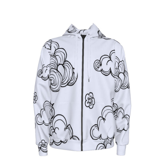 Unisex Zipper Hoodie With Black Lining