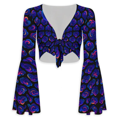 Women's Breathable And Comfortable Top With Bell Sleeve