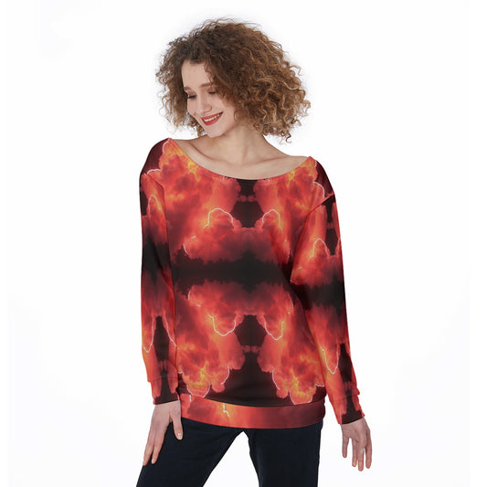 Women's Off-Shoulder Sweatshirt